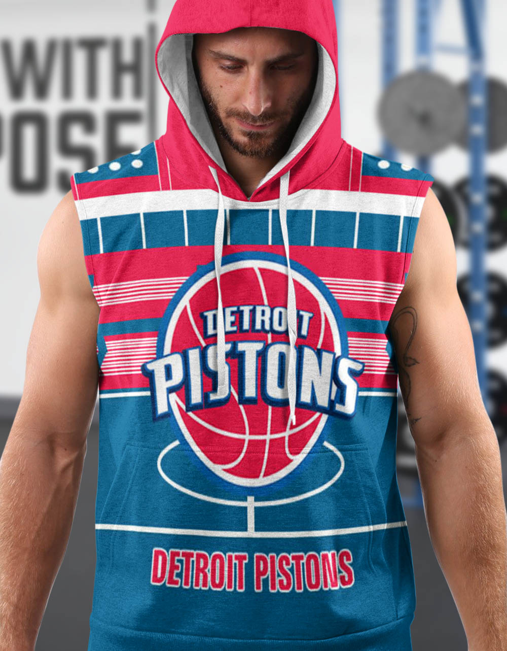 Detroit Pistons Sleeveless Hoodie