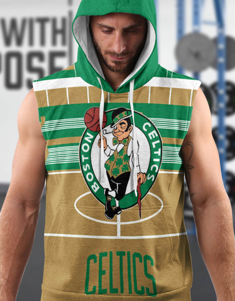 Boston Celtics Sleeveless Hoodie