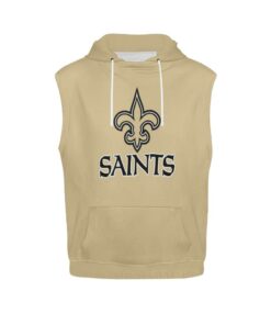 New Orleans Saints Men’s All Over Print Sleeveless Hoodie – Model H15