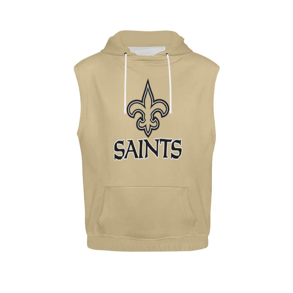 New Orleans Saints Men’s All Over Print Sleeveless Hoodie – Model H15