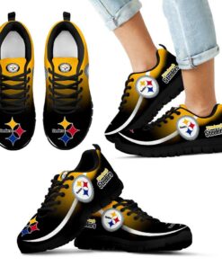 Mystery Straight Line Up Pittsburgh Steelers Sneakers