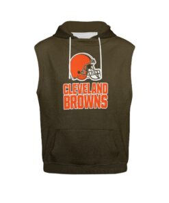 Cleveland Browns Men’s All Over Print Sleeveless Hoodie – Model H15