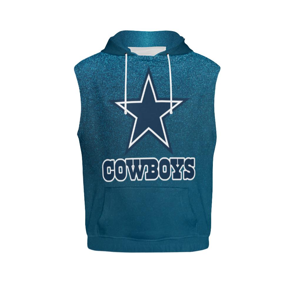 Dallas Cowboys Men’s All Over Print Sleeveless Hoodie – Model H15