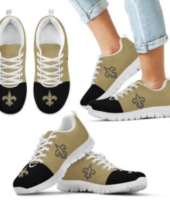 Two Colors Aparted New Orleans Saints Sneakers