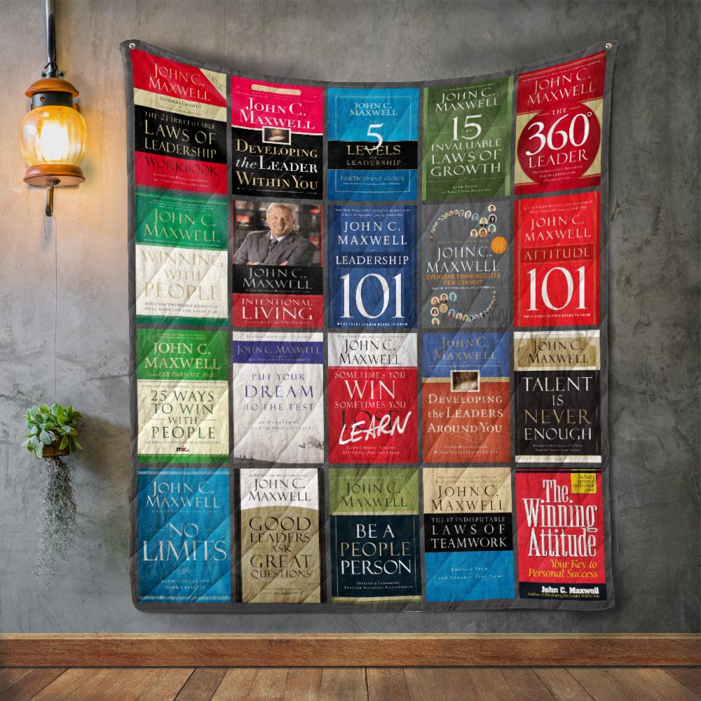 John C. Maxwell Books Quilt Blanket