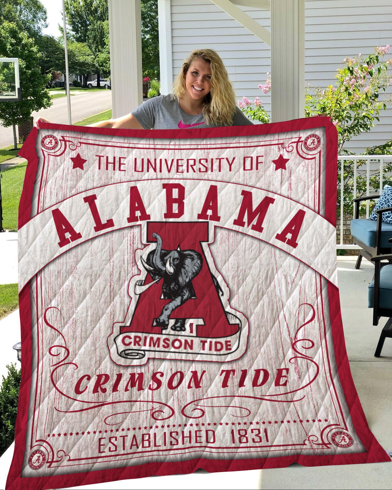 Alabama Crimson Tide Quilt Blanket LC34