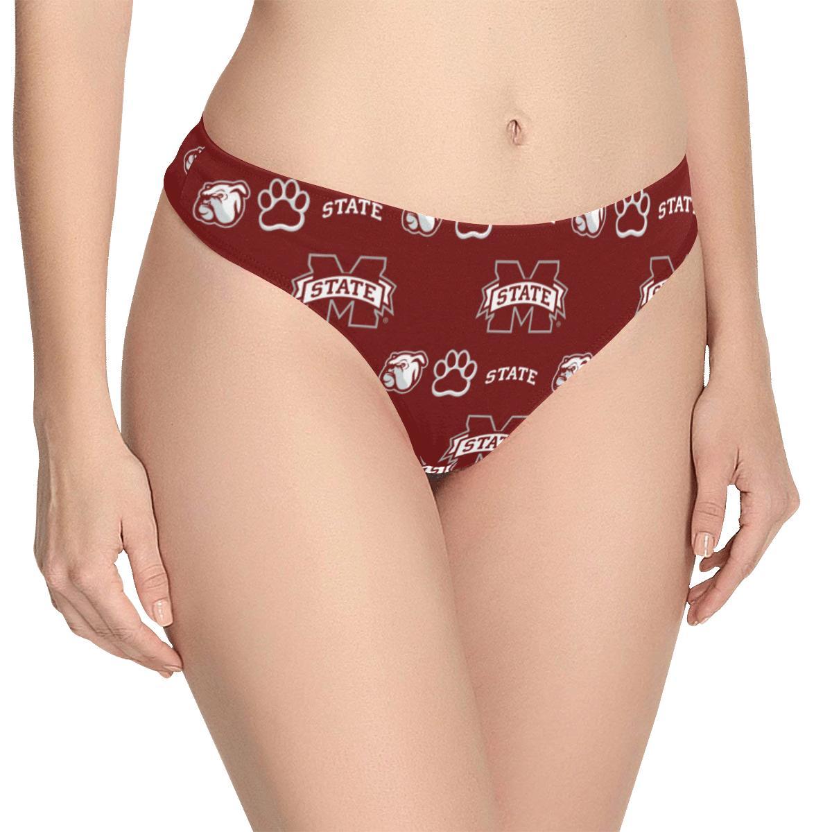 MISSISSIPPI STATE BULLDOGS Women’s Classic Thong Women’s All Over Print Thongs
