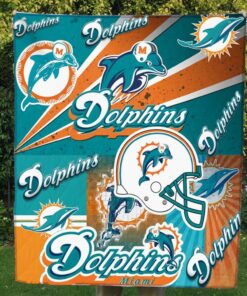 Miami Dolphins Fleece Blanket – Gift For Christmas