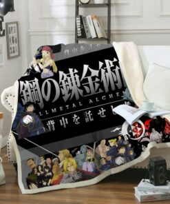 Fullmetal Alchemist Brotherhood Fleece Blanket – Gift For Christmas