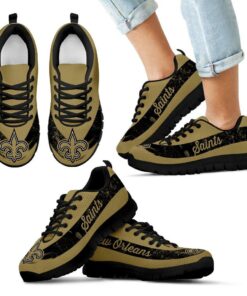 Single Line Logo New Orleans Saints Sneakers