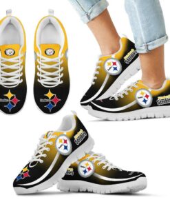 Mystery Straight Line Up Pittsburgh Steelers Sneakers