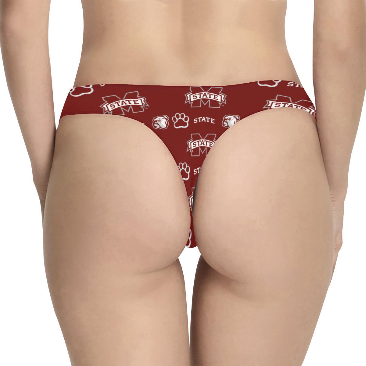 MISSISSIPPI STATE BULLDOGS Women’s Classic Thong Women’s All Over Print Thongs