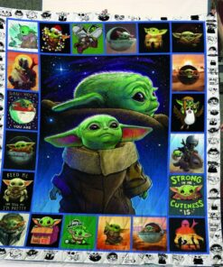 Limited Edition ! Baby Yoda Quilt Blanket