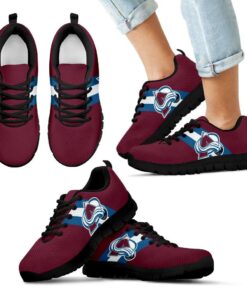 Three Colors Vertical Colorado Avalanche Sneakers