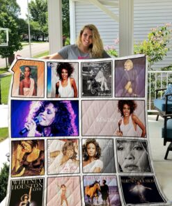 Whitney Houston Quilt Blanket