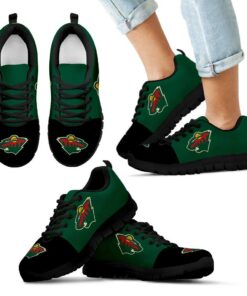 Two Colors Aparted Minnesota Wild Sneakers