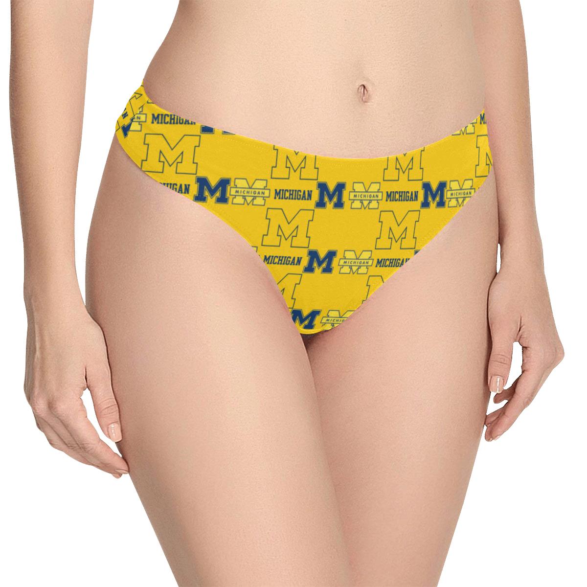 Michigan Wolverines Women’s Classic Thong (Model L5)