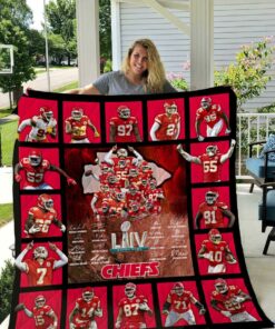 Kansas City Chiefs Super Bowl LIV Quilt Blanket I1D1