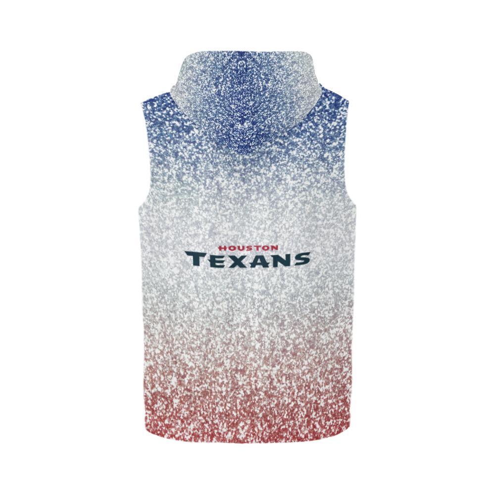 Houston Texans Men’s All Over Print Full Zip Sleeveless Hoodie – Model H16