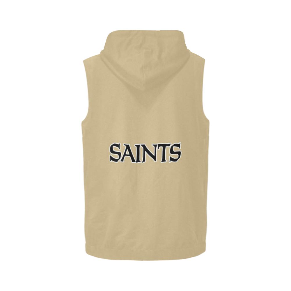 New Orleans Saints Men’s All Over Print Full Zip Sleeveless Hoodie