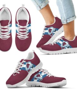 Three Colors Vertical Colorado Avalanche Sneakers