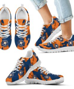 Houston Astros Cotton Camouflage Fabric Military Solider Style Sneakers