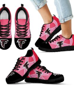 Atlanta Falcons Cancer Pink Ribbon Sneakers